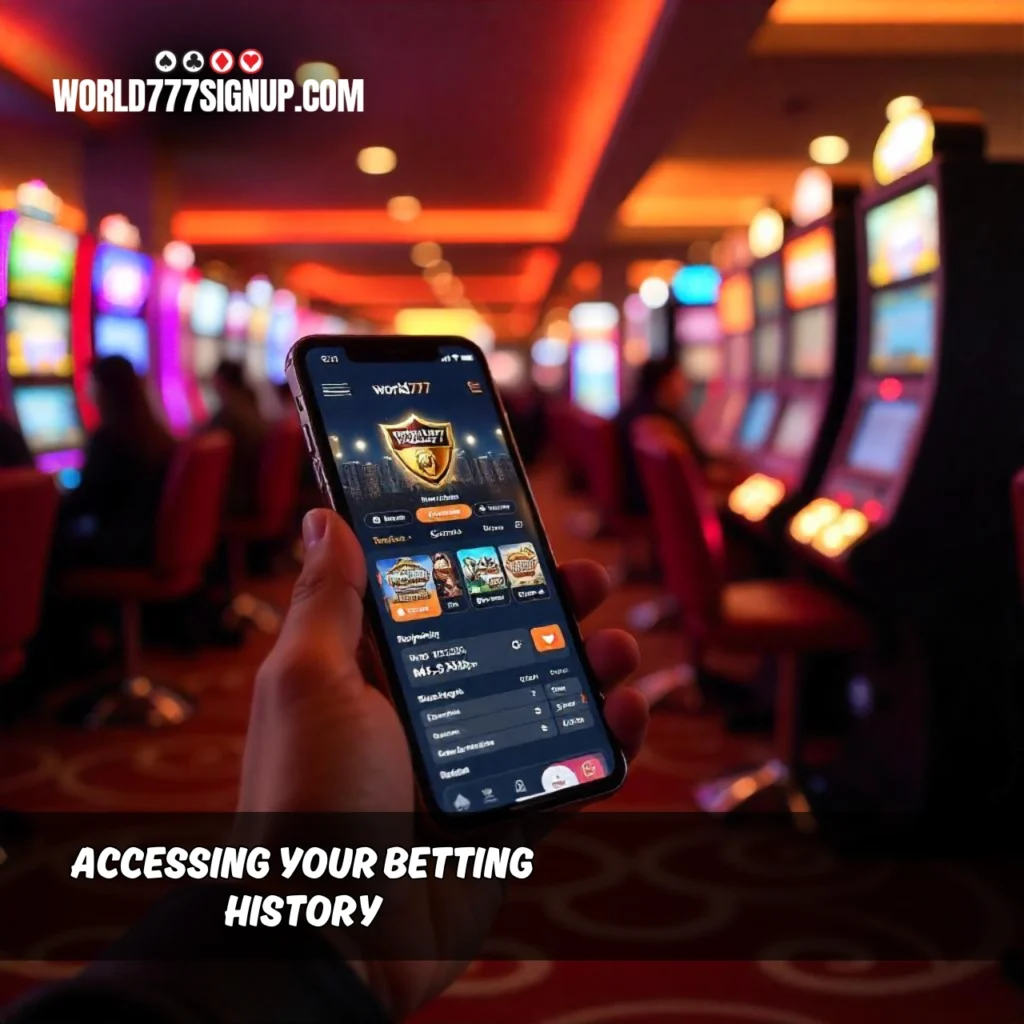 Accessing Your Betting History