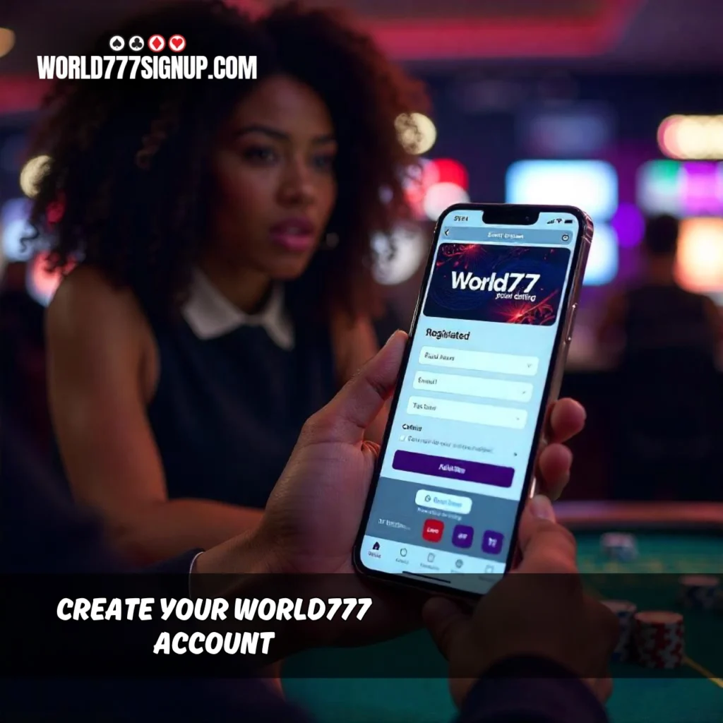 Create Your World777 Account