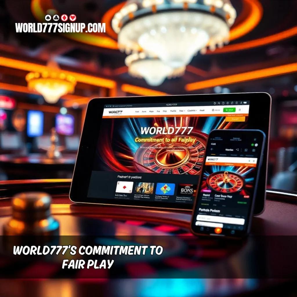World777’s Commitment to Fair Play